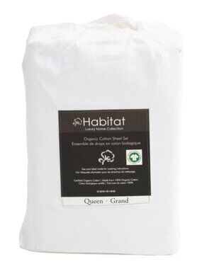 HABITAT 500tc Organic Cotton Sheet Set